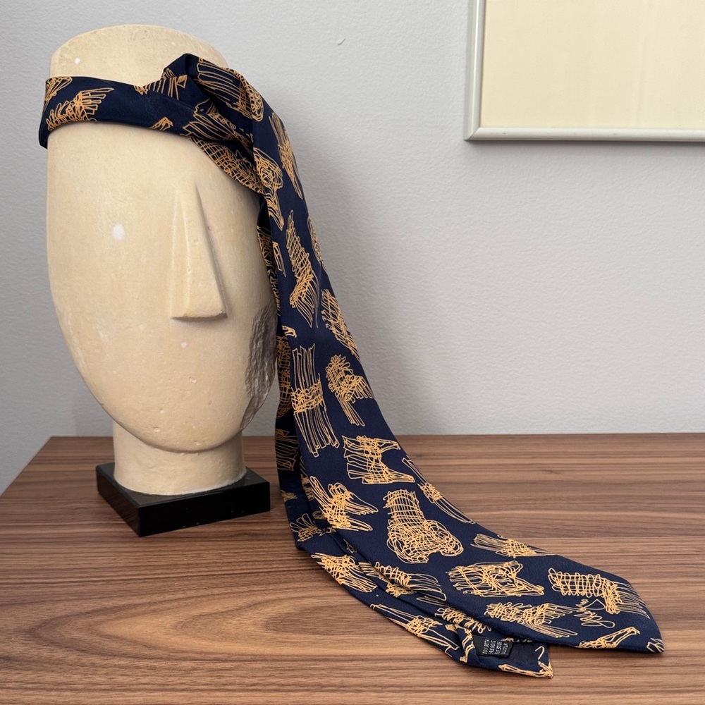 Frank Gehry silk necktie